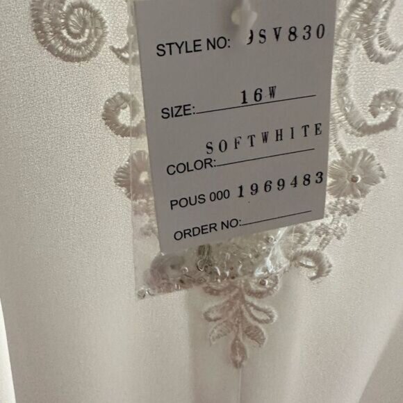 NWT Galina Signature Style SV830 Sheer Bodice Lace Wedding Dress - Picture 11 of 16